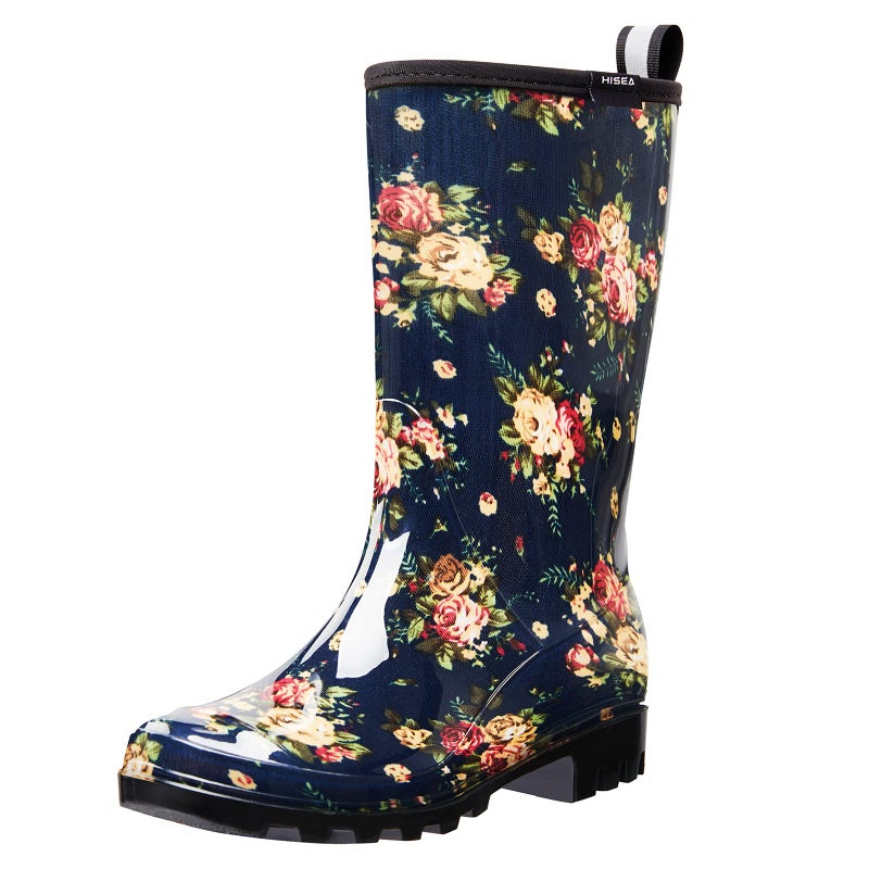 HISEA Women's Rain Boots Waterproof Mid Calf Garden Boots for Women - Image 1